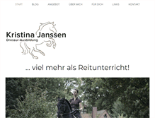 Tablet Screenshot of kristina-janssen.com
